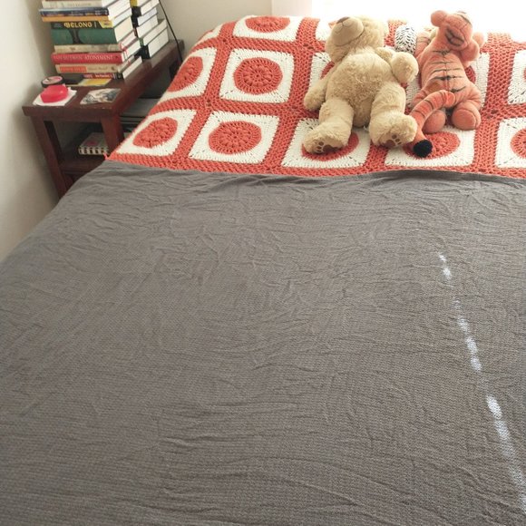 Cathay Pacific Bedding Grey Waffle Throw Airline Blanket Cathay